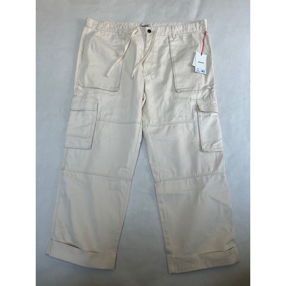 Woolrich x Target Mens XXL Cream Cotton Cargo Pants NWT Utility Workwear